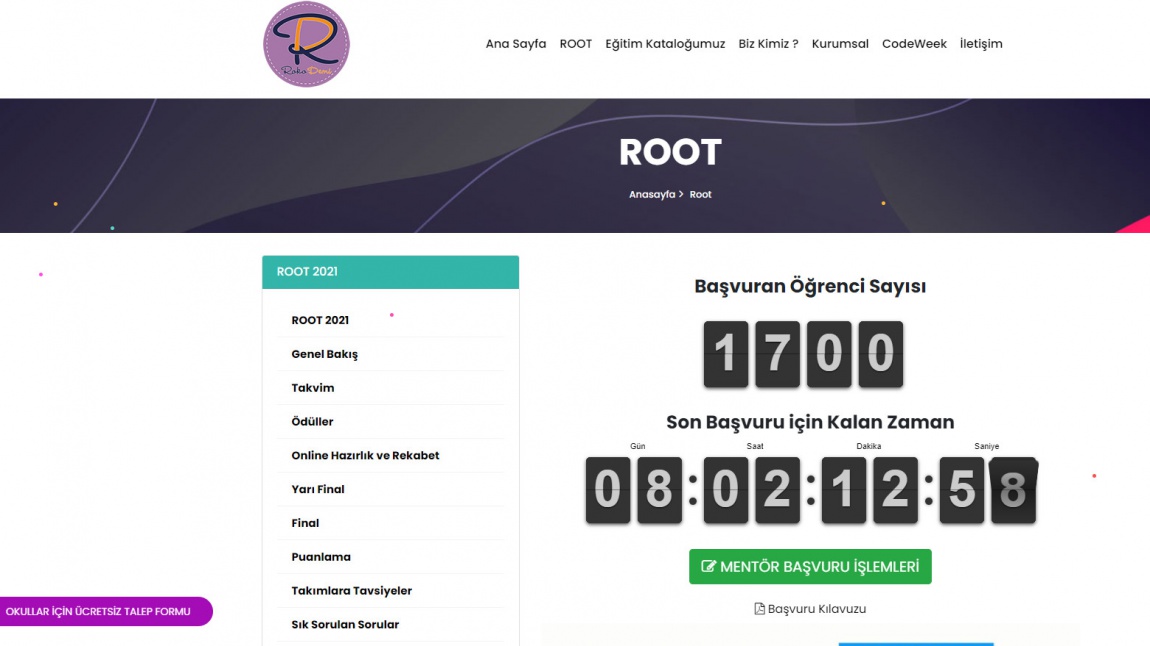 Root 2021 Online Robot Yarışması Başvuruları Başladı