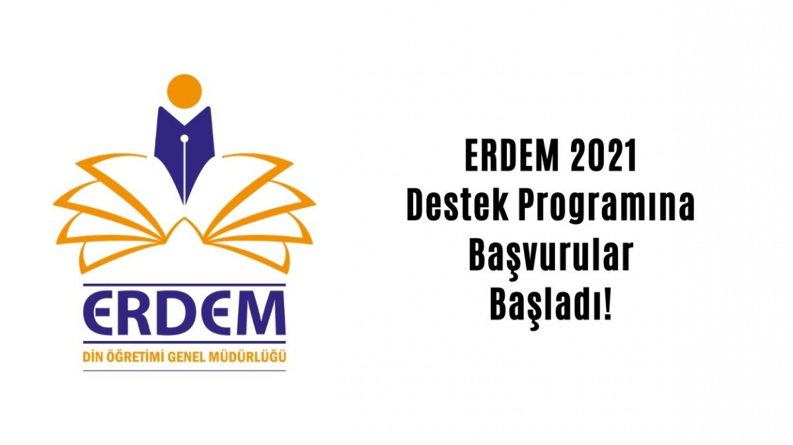 ERDEM Destek 2021 Programına Başvurular Başladı